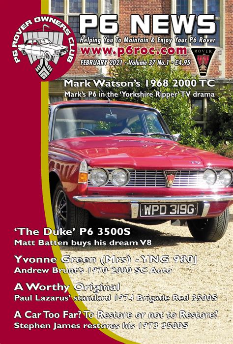 Membership – The P6 Rover Owners Club.